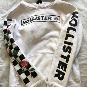 White Hollister Hoodie